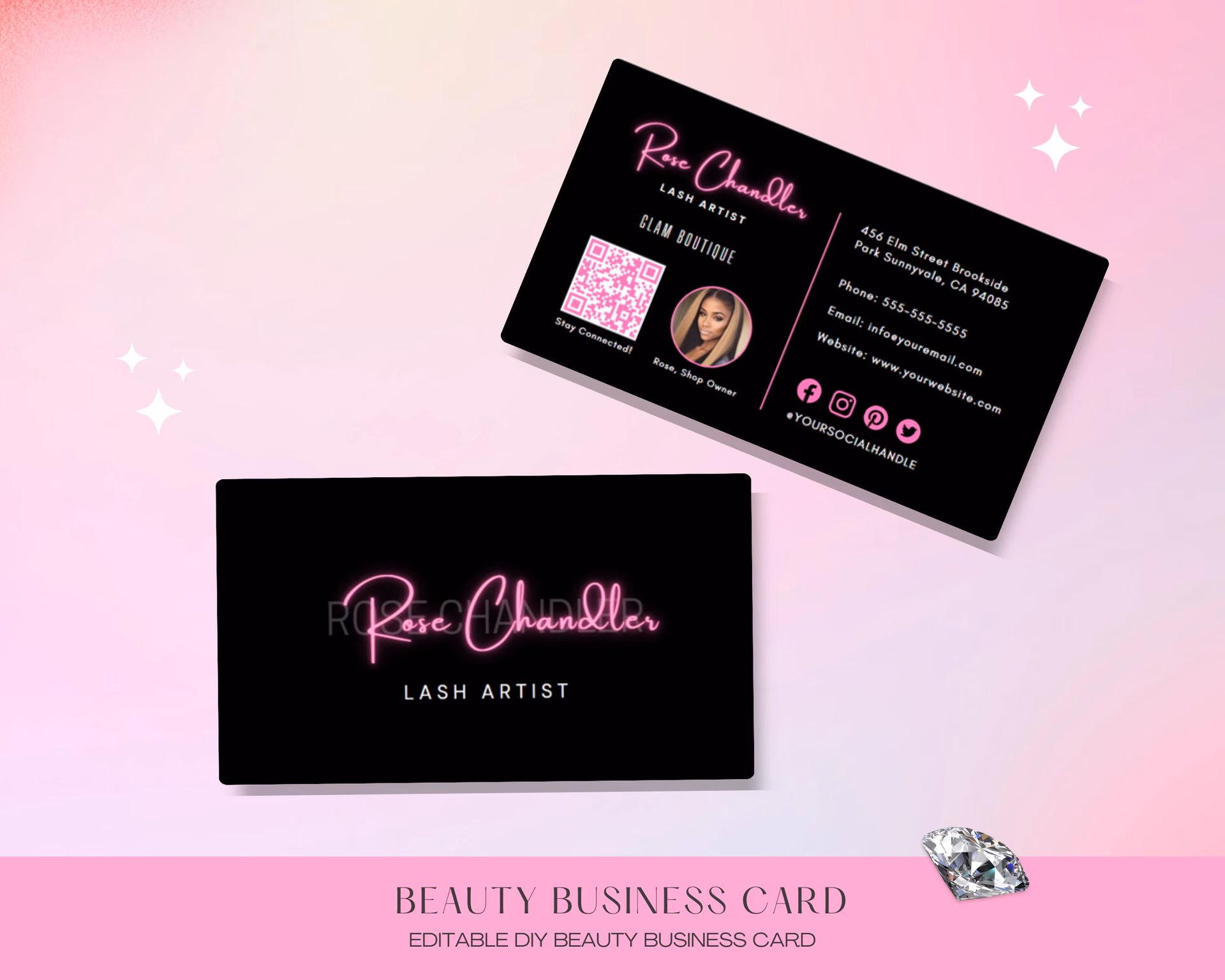 What is semi gloss business cards?