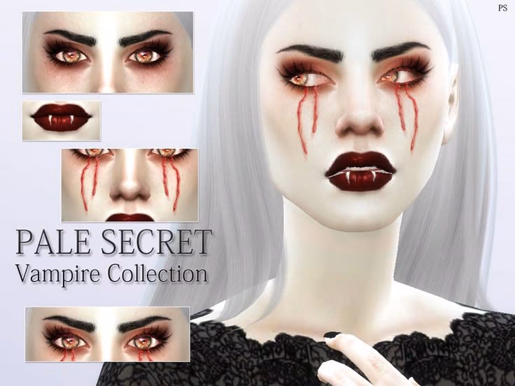 How to fix vampire face in Sims 4?