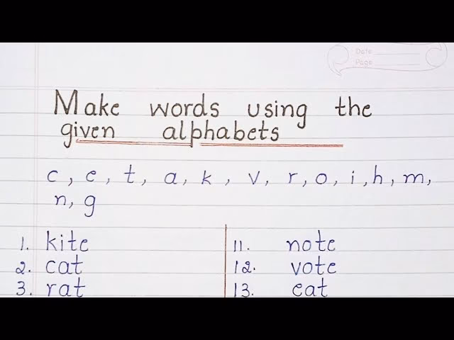 Is there an app to make words with these letters?