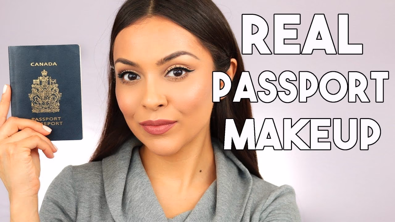 Can makeup be worn in passport photos?