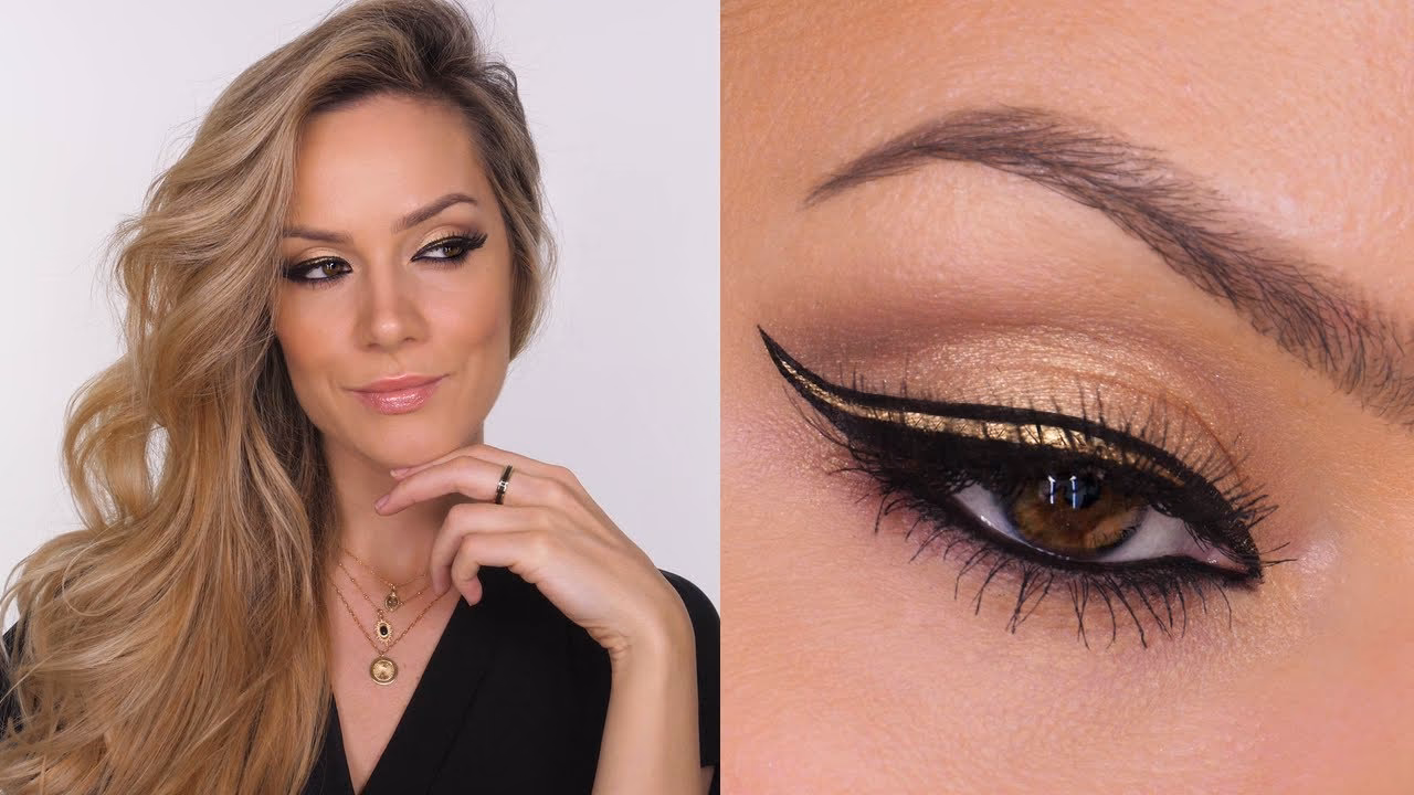 What color compliments a gold dress?