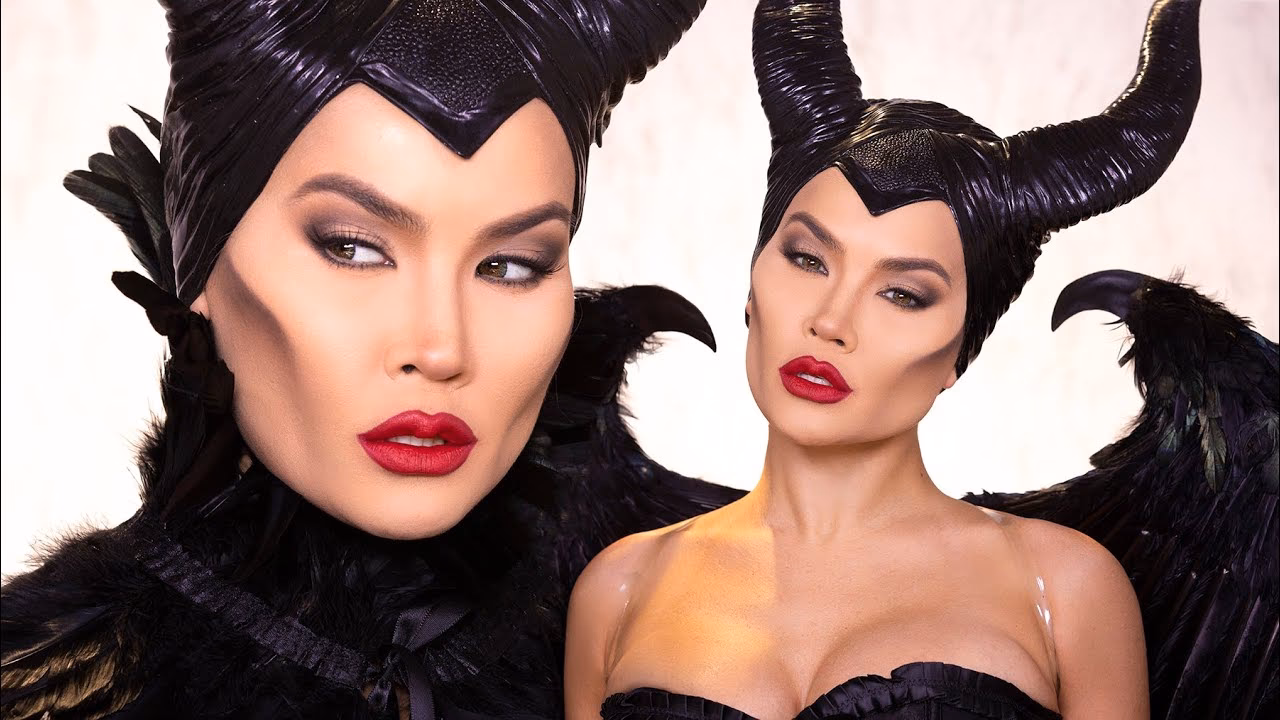 How did they make Maleficent's cheekbones?