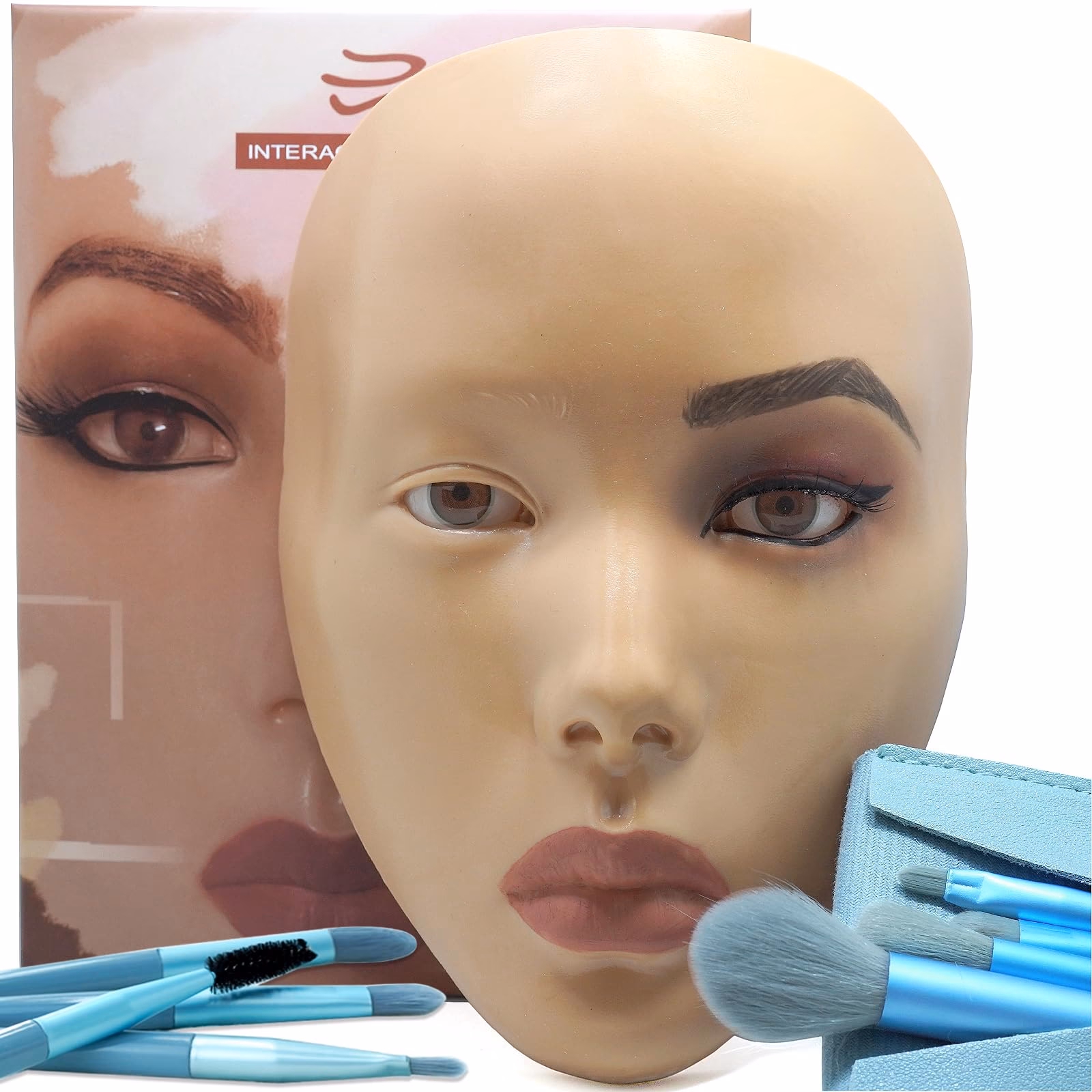 What is used to seal makeup on mannequins?