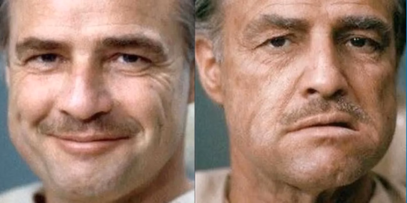 Did Marlon Brando have prosthetics in The Godfather?