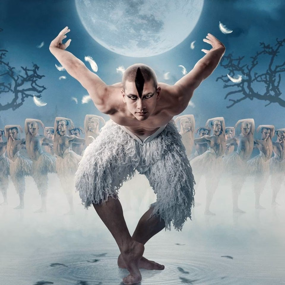 What does the Swan Lake symbolize in The Adventures of Matthew Bourne?