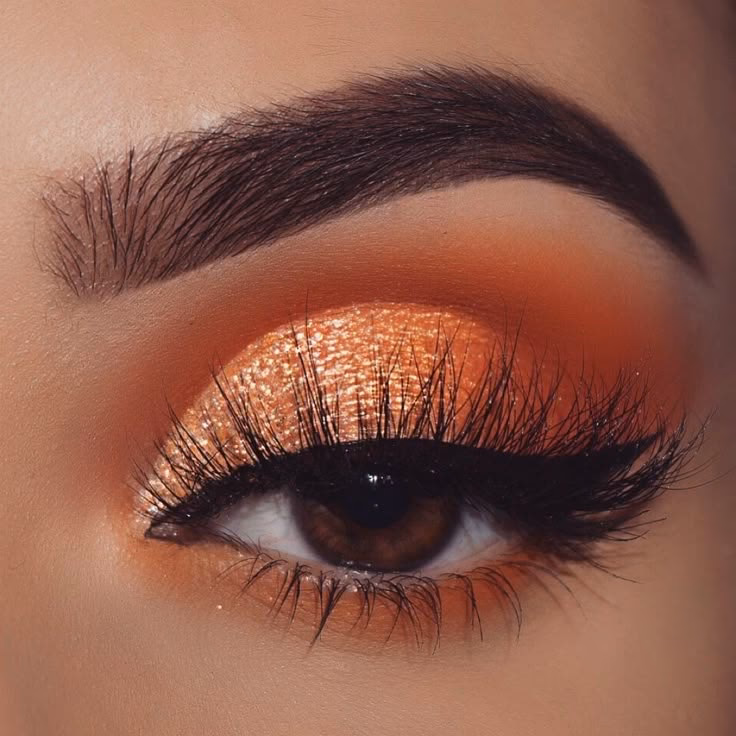 Who can wear orange eyeshadow?