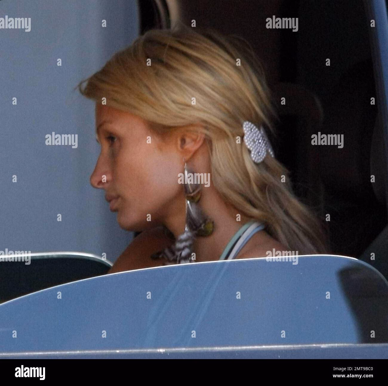 What does Paris Hilton do to her skin?