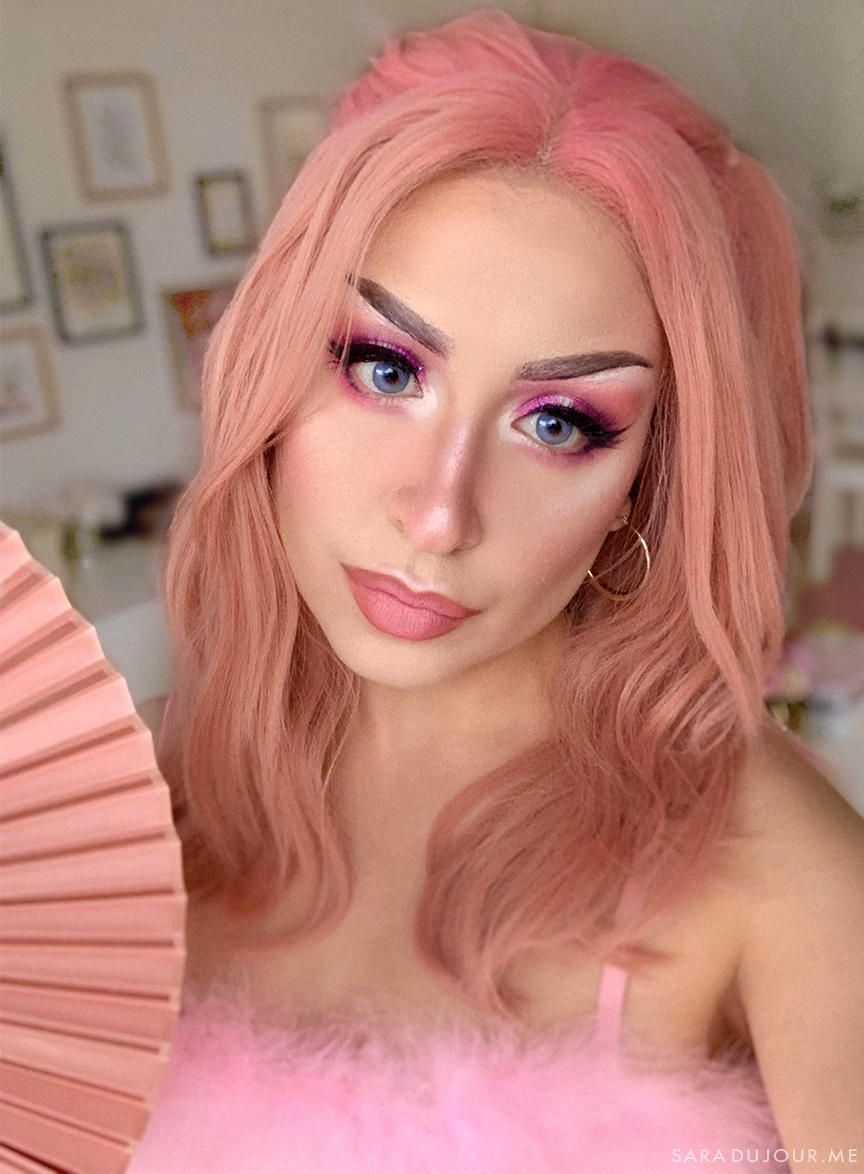 How do you mix pastel pink hair dye?