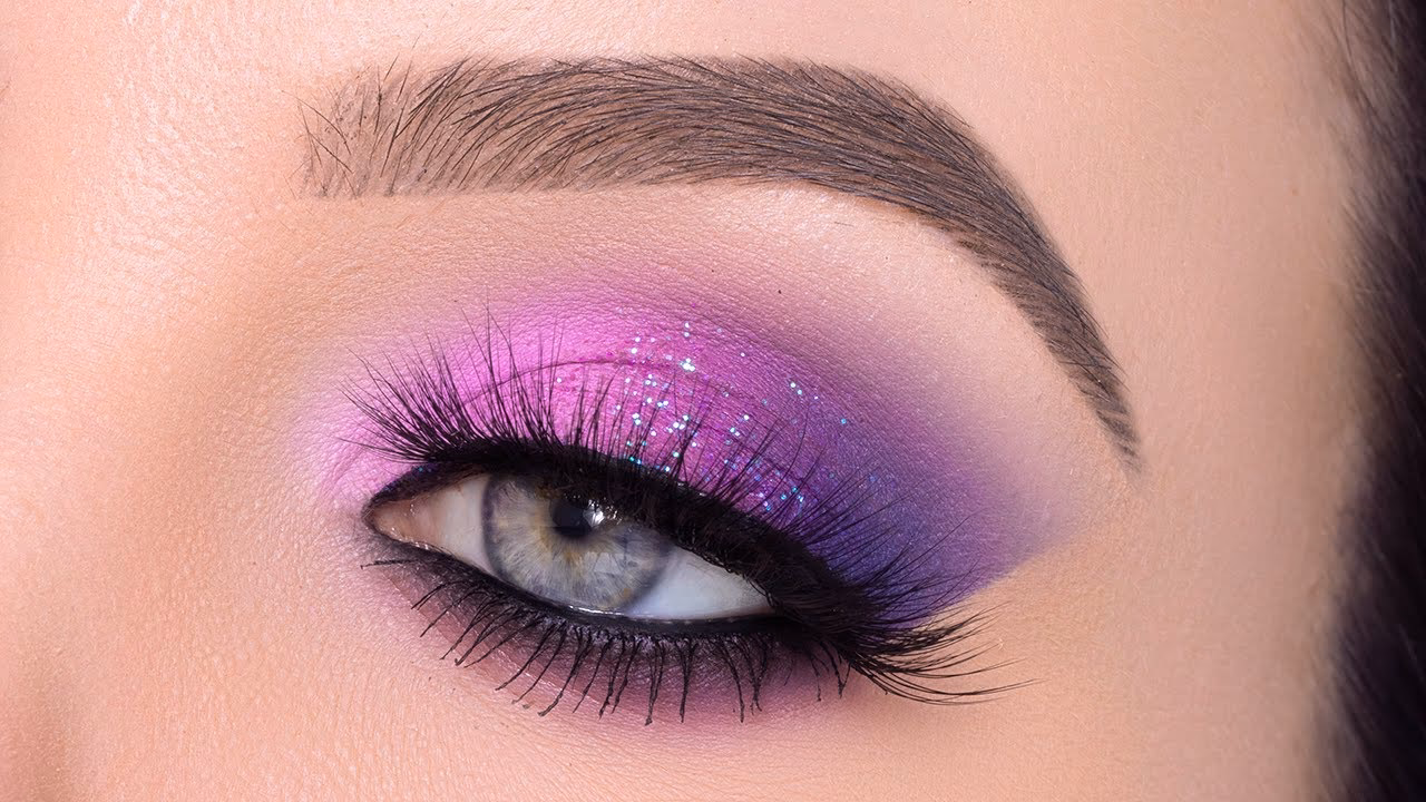 What makeup looks good with purple?