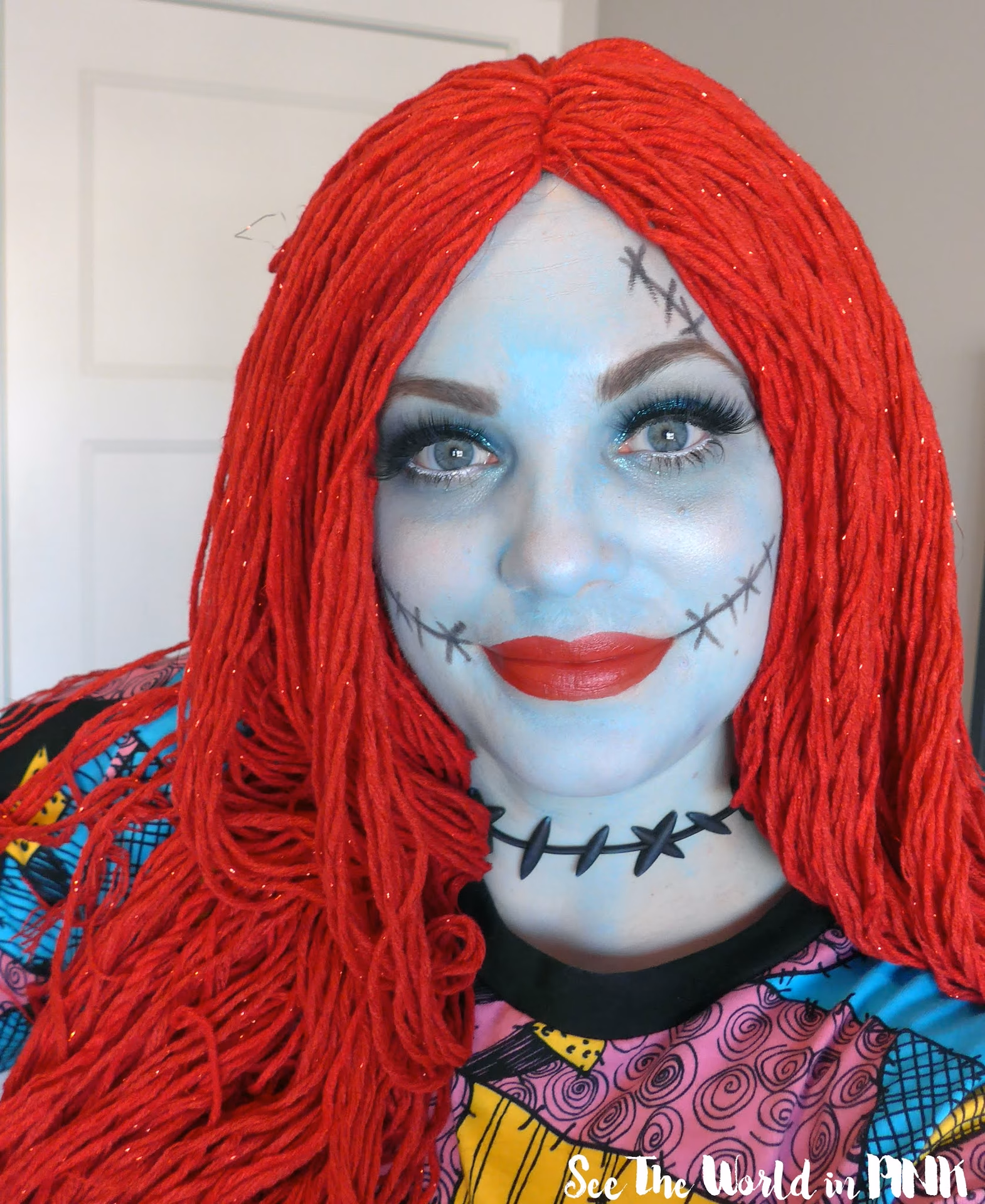 What color are Sally's stitches?