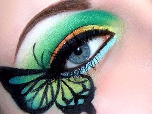 Wie macht man einen Schmetterling mit Make-up?