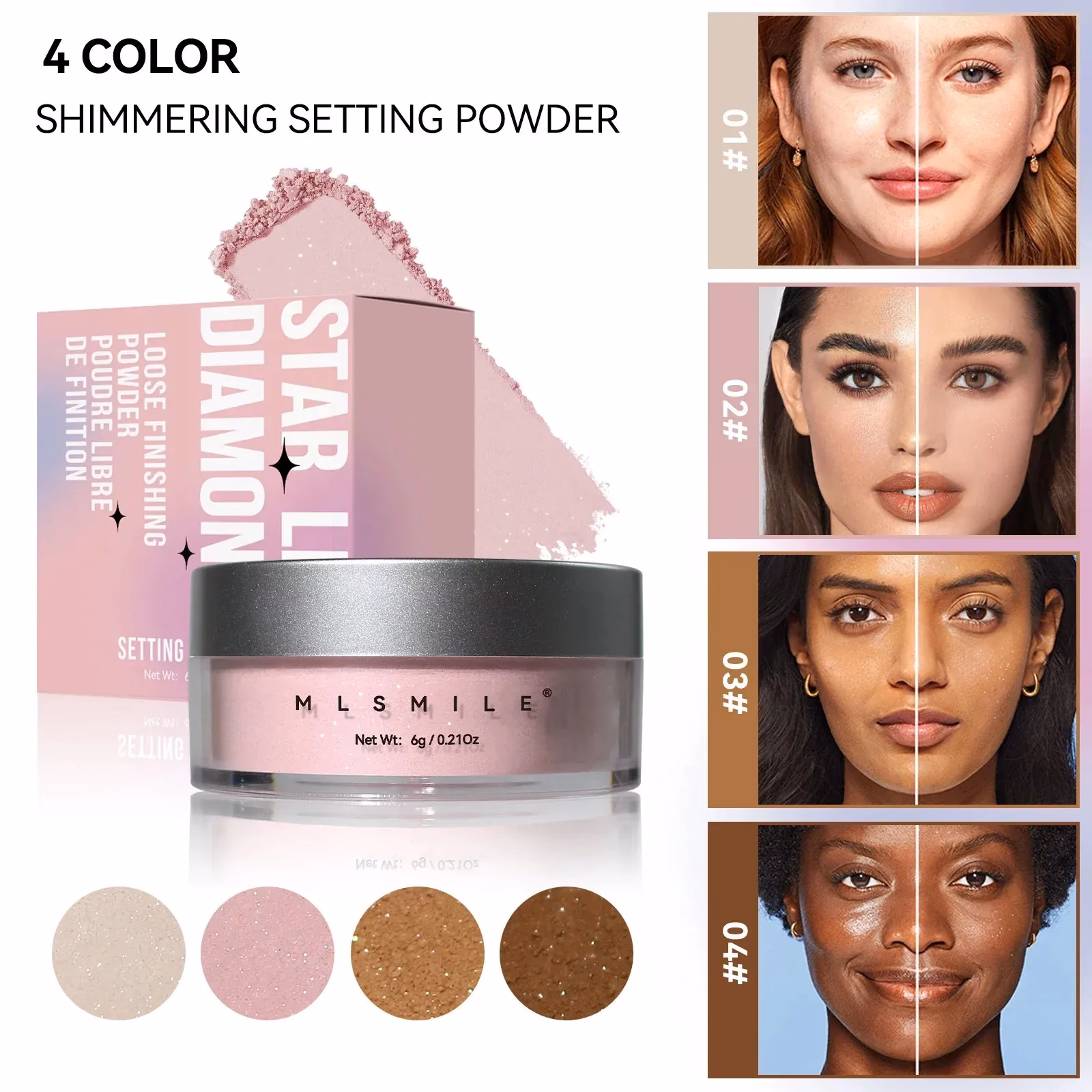 What is shimmer powder makeup?