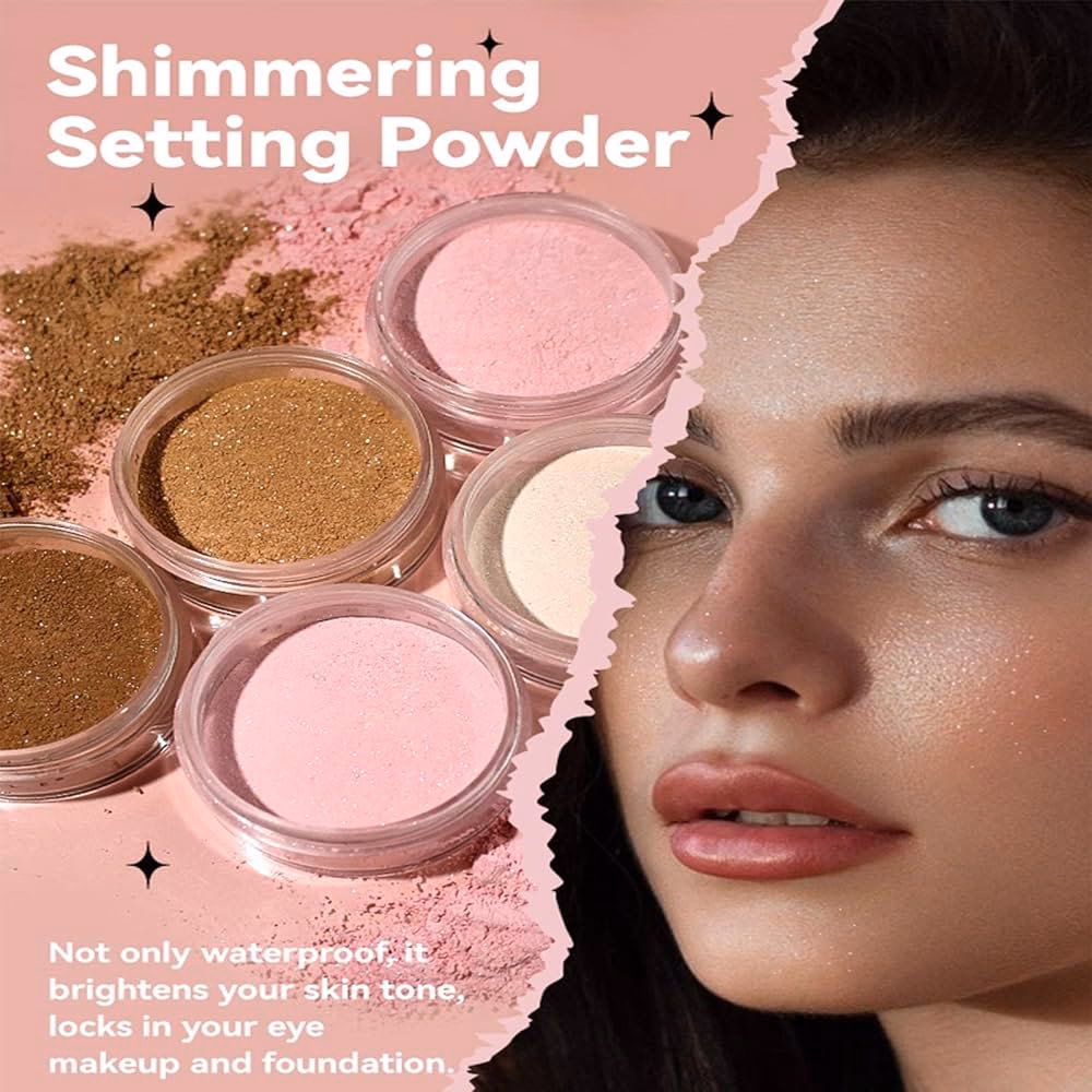 What is shimmer powder makeup?