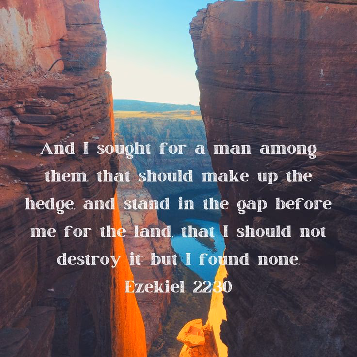 What does it mean biblically to stand in the gap?