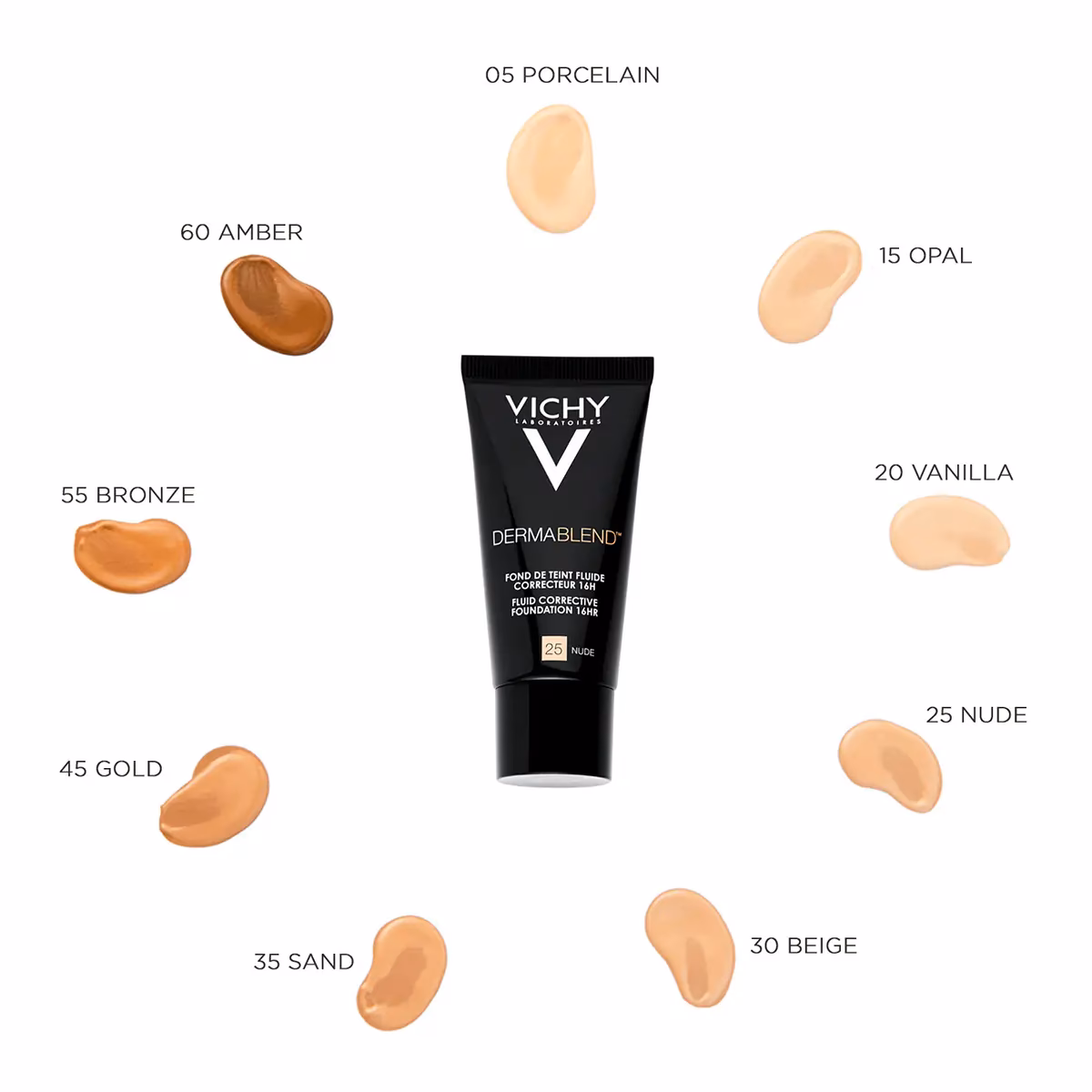 What are the ingredients in Vichy Dermablend Foundation?