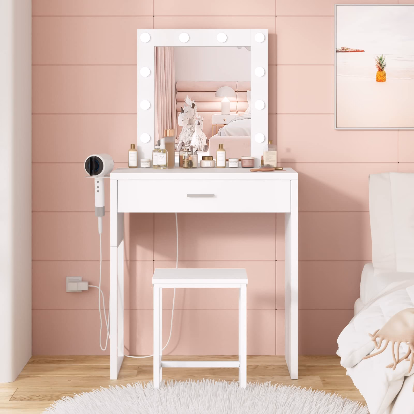 ¿Cómo se llama el tocador para maquillaje?