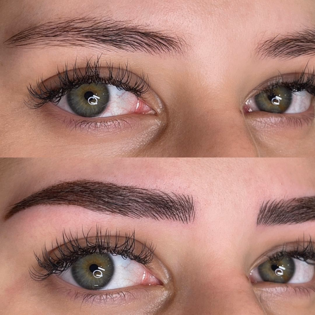 Should your eyebrow pencil be lighter or darker than your hair?