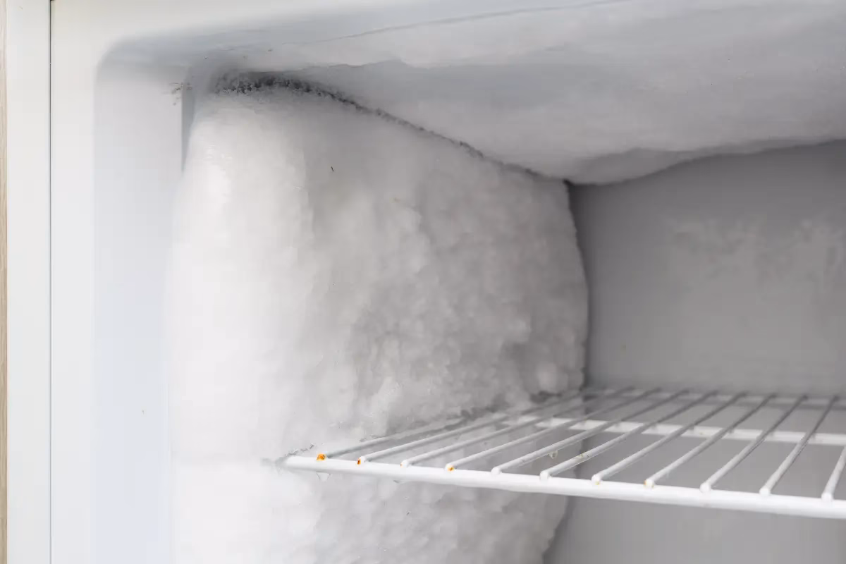 Why is there frost on my ice maker?